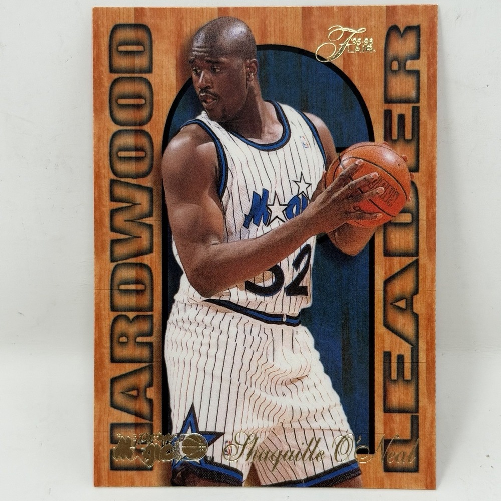 1995-96 Flair Shaquille O'Neal Hardwood Leader #19 Magic